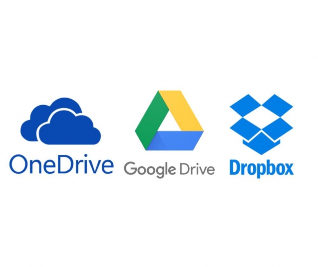 OneDrive-Google Drive-Dropbox